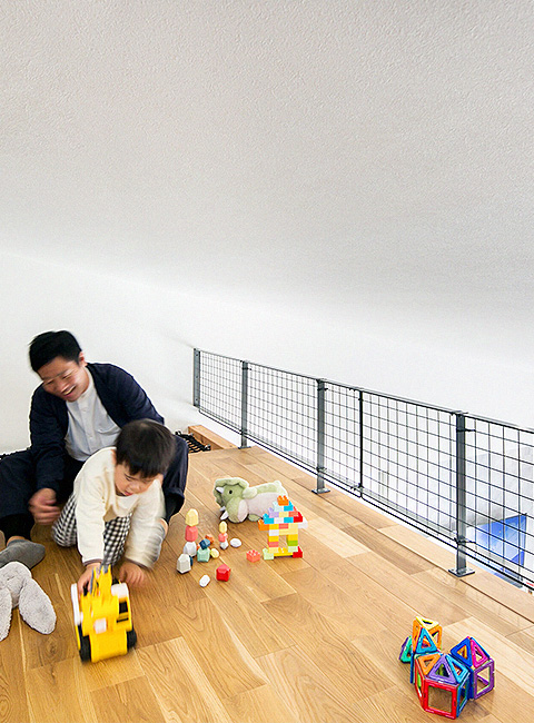 将来を見据えた1.5階スペース