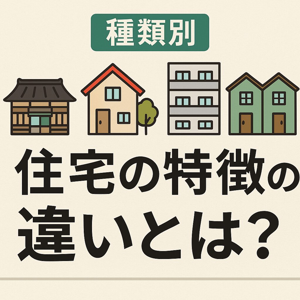 規格住宅と分譲住宅と注文住宅って、それぞれどう違うの？