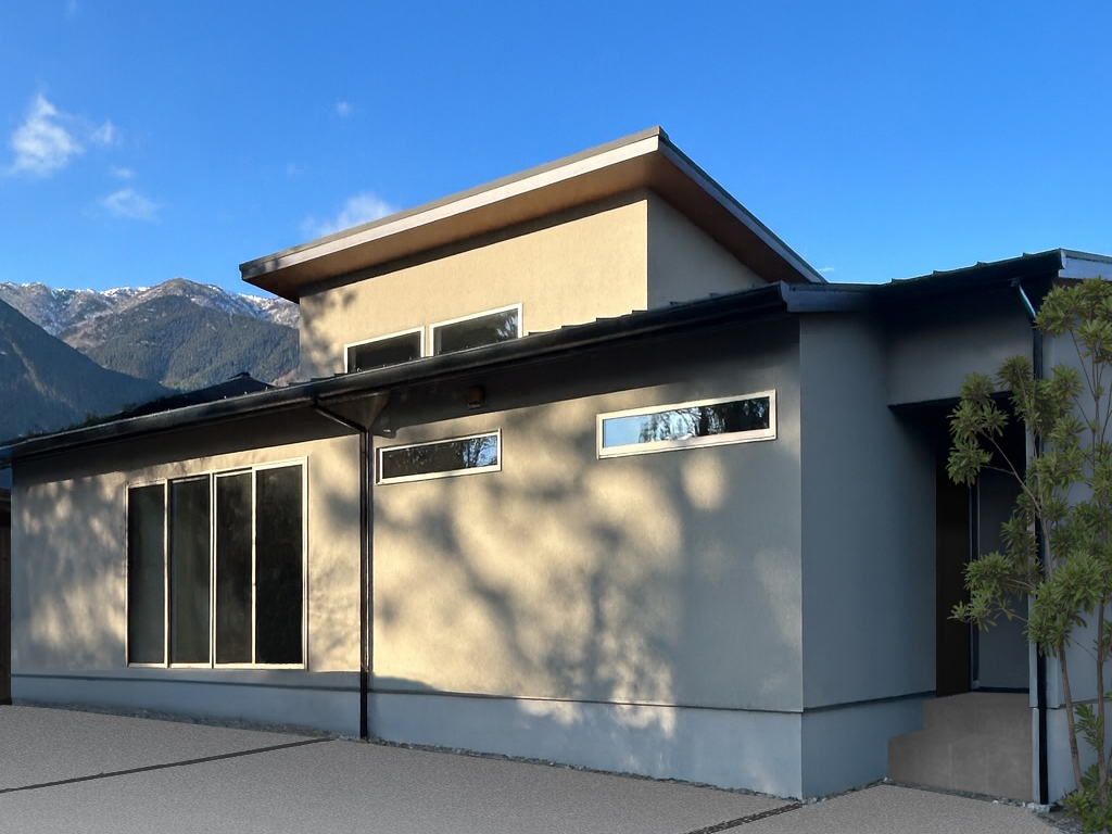 奥行きに光を灯す家