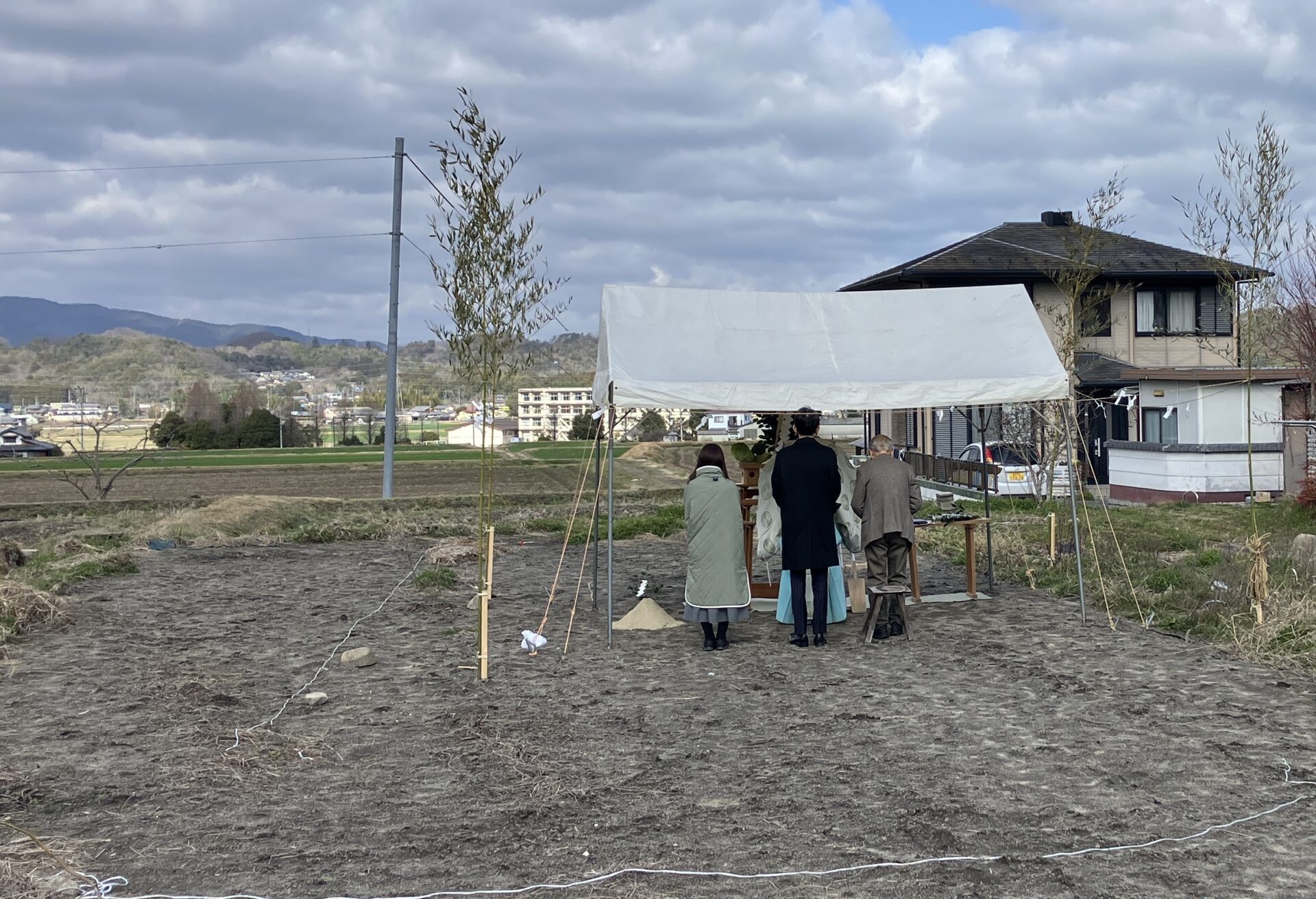 新免の家　家づくりスタート　地鎮祭